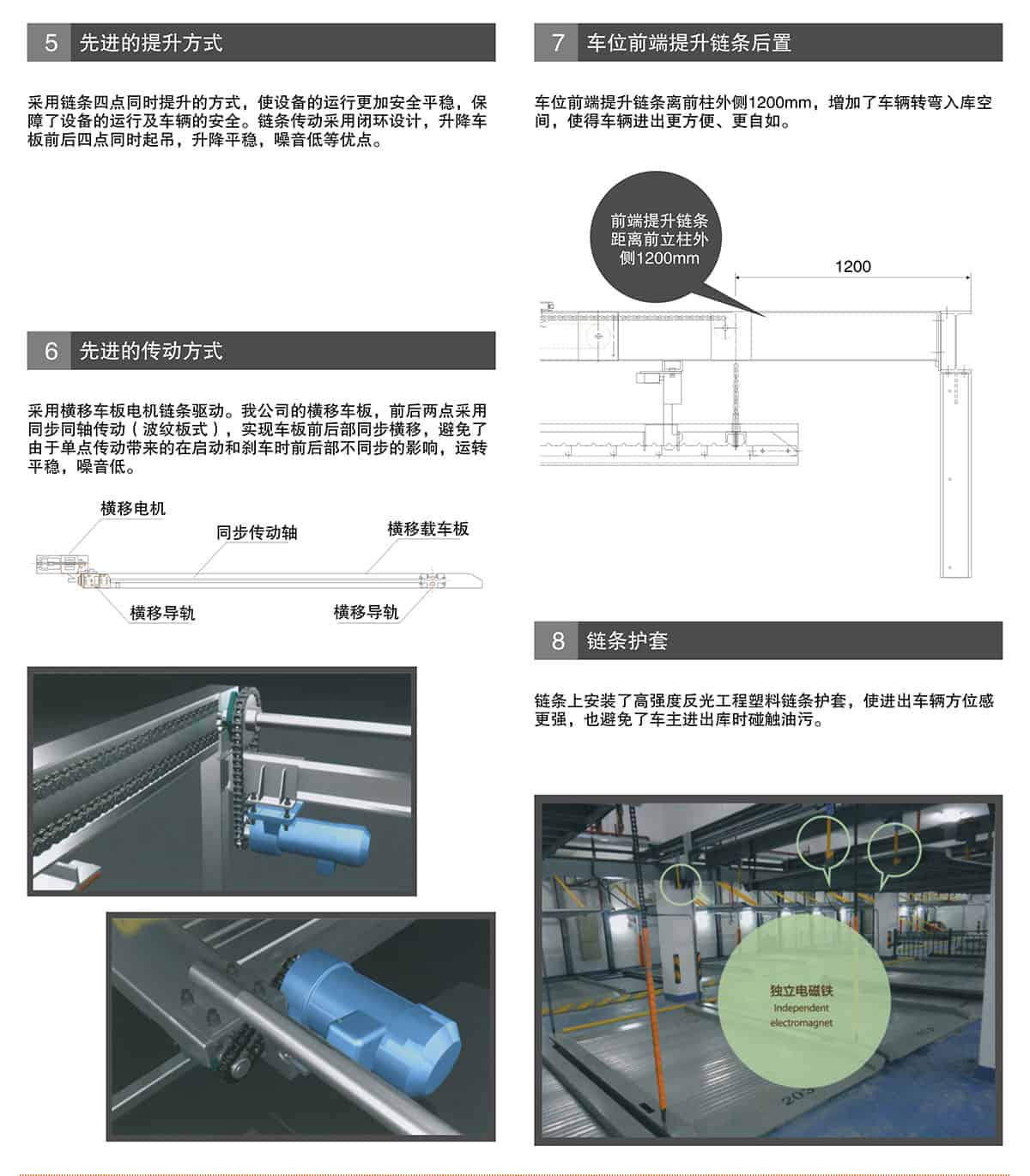 成都單列PSH2二層升降橫移立體停車設備提升方式鏈條保護.jpg